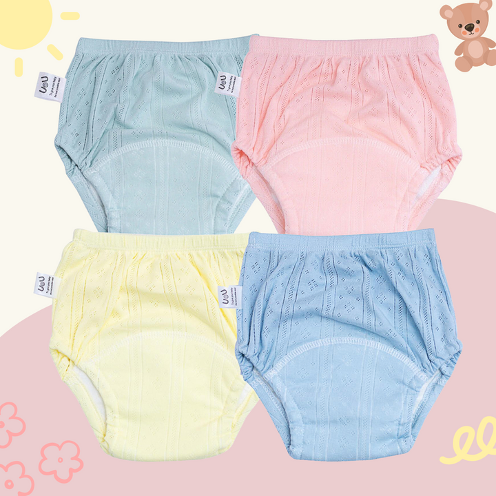 Comfortable Potty Training Underwear - TotTrainer-Pink (3 Pieces)-Medium (17.6–24.3 lbs)-Nora Luxe