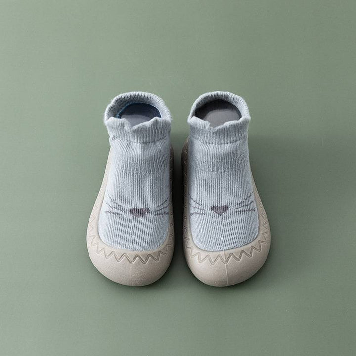 Comfortable Slip-On Children's Socks Shoes - HappySteps-Blue-3-Nora Luxe