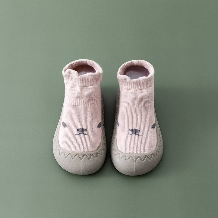 Comfortable Slip-On Children's Socks Shoes - HappySteps-Pink-3-Nora Luxe