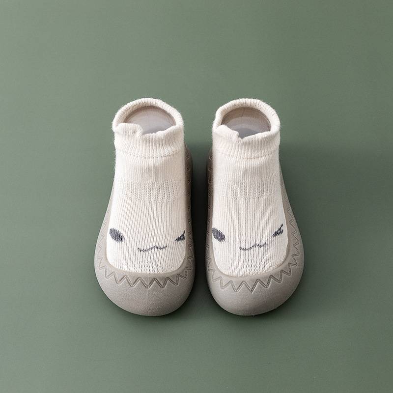 Comfortable Slip-On Children's Socks Shoes - HappySteps-White-3-Nora Luxe