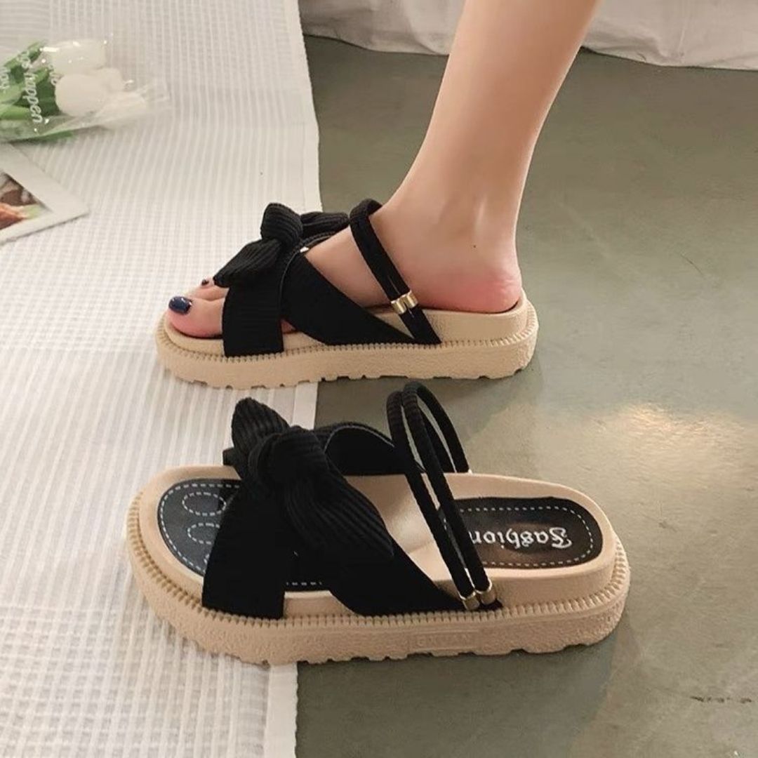 Comfortable summer sandals for women – Liana-Black-3-Nora Luxe