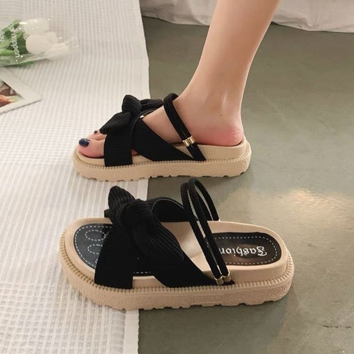 Comfortable summer sandals for women – Liana-Black-3-Nora Luxe