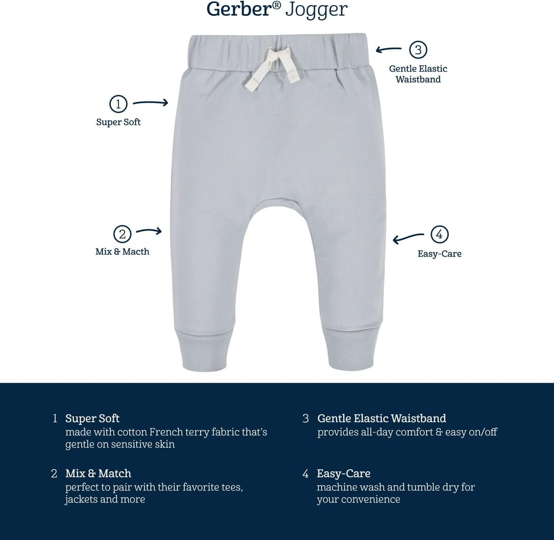 Comfortable Toddler Jogging Pants - 3-Pack Essentials-Black-12-18 months-Nora Luxe