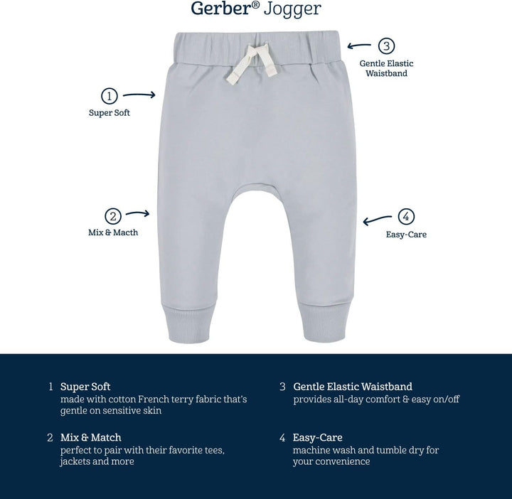Comfortable Toddler Jogging Pants - 3-Pack Essentials-Black-12-18 months-Nora Luxe