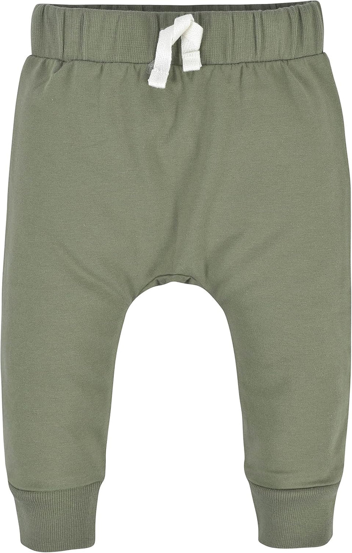 Comfortable Toddler Jogging Pants - 3-Pack Essentials-Olive Green-12-18 months-Nora Luxe