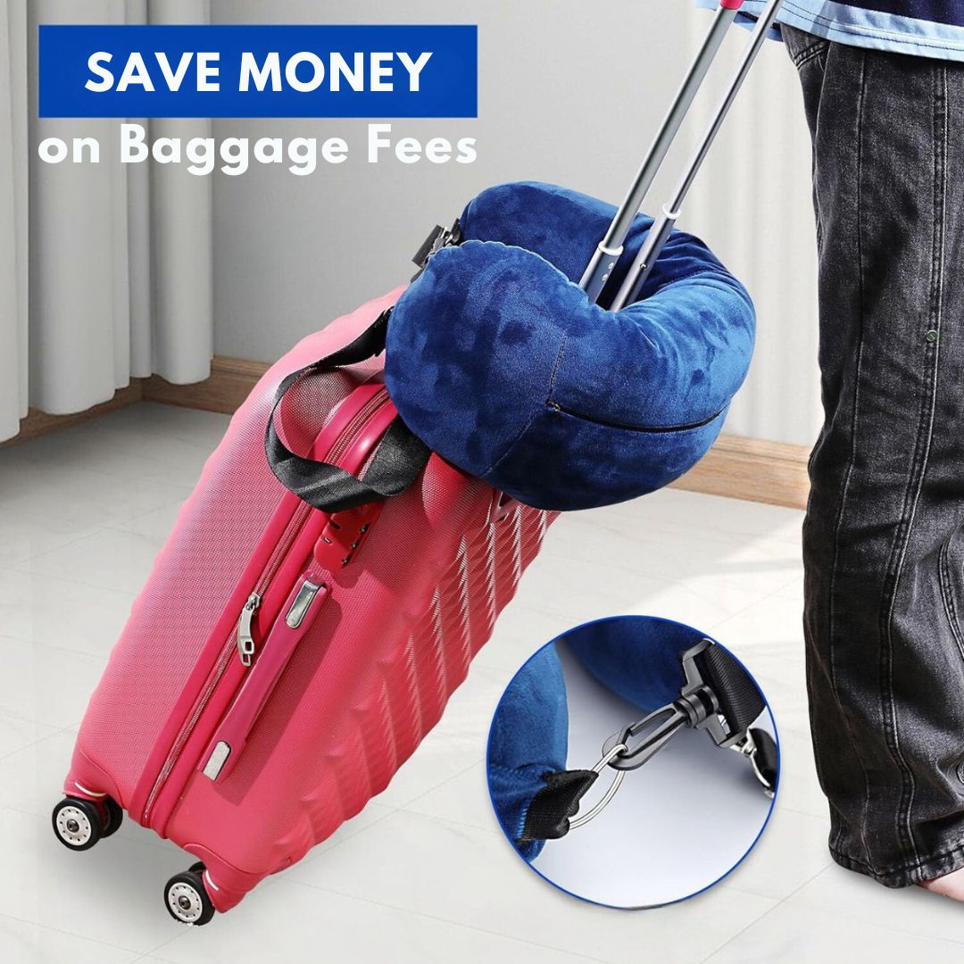 Comfortable Travel Pillow and Extra Luggage Space in One - TravelMate™-Black-Nora Luxe