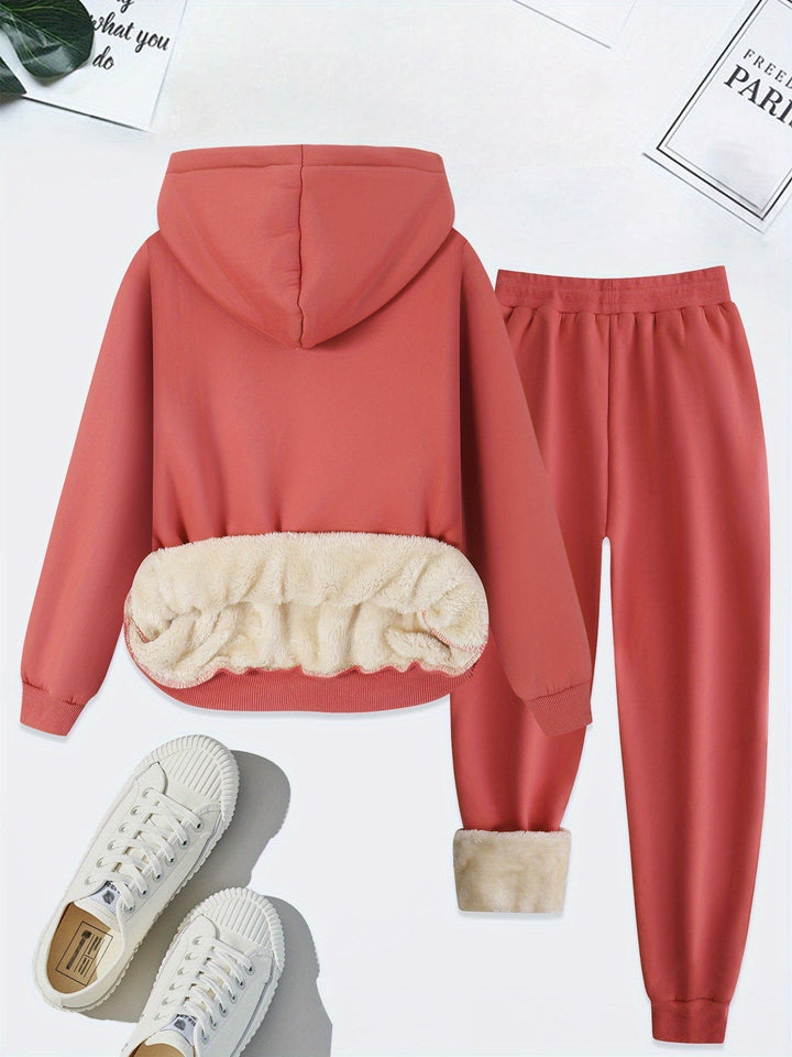 Comfortable Two-Piece Clothing Set for Women - Livia-Light Gray-S-Nora Luxe