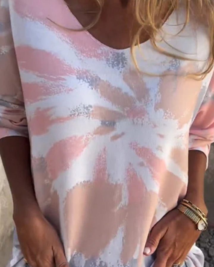 Comfortable & Versatile Women's Shirt with Round Neck – Maila-Pink-S-Nora Luxe