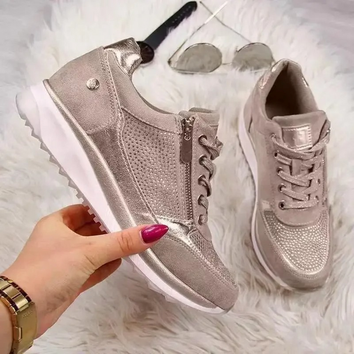 Comfortable Waterproof Women's Shoes - SolEase-Light brown-2.0-Nora Luxe