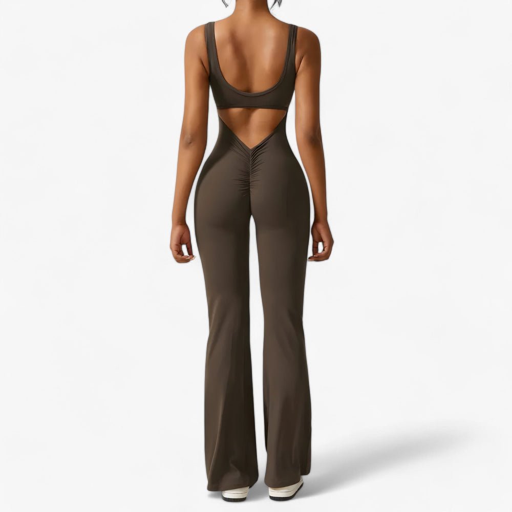 Comfortable Women's Jumpsuit – Amélie-Brown-XS-Nora Luxe