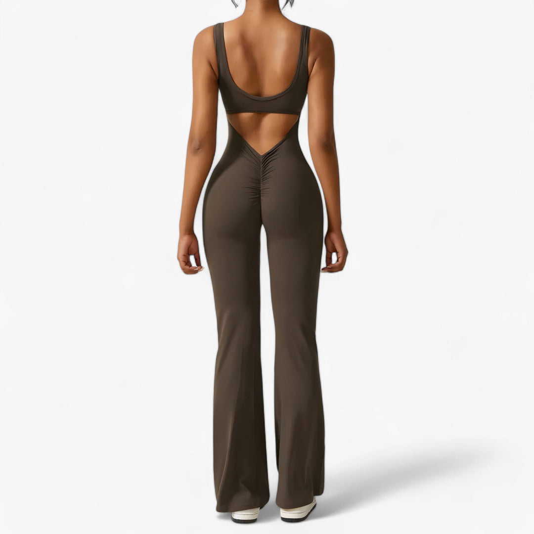 Comfortable Women's Jumpsuit – Amélie-Brown-XS-Nora Luxe