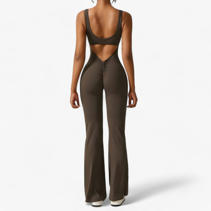 Comfortable Women's Jumpsuit – Amélie-Brown-XS-Nora Luxe