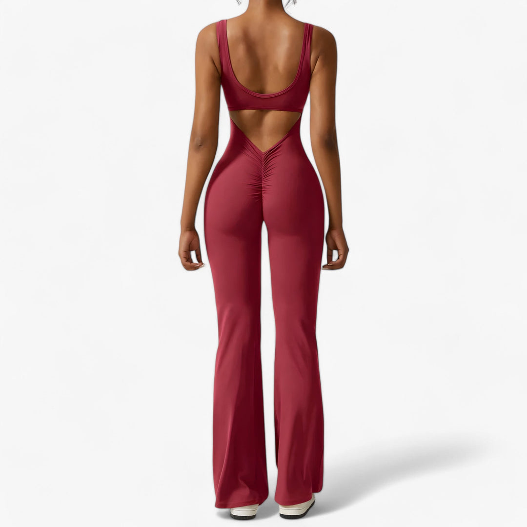 Comfortable Women's Jumpsuit – Amélie-Red-XS-Nora Luxe