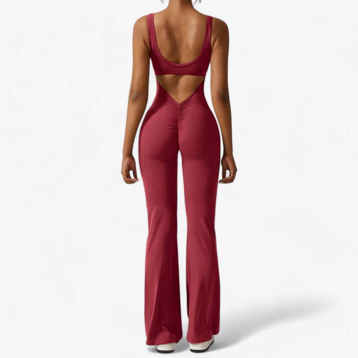 Comfortable Women's Jumpsuit – Amélie-Red-XS-Nora Luxe