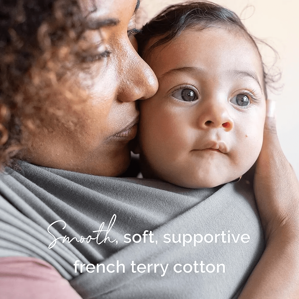 Comfortable Wrap Carrier - KleintjeKnuffel-Gray-Nora Luxe