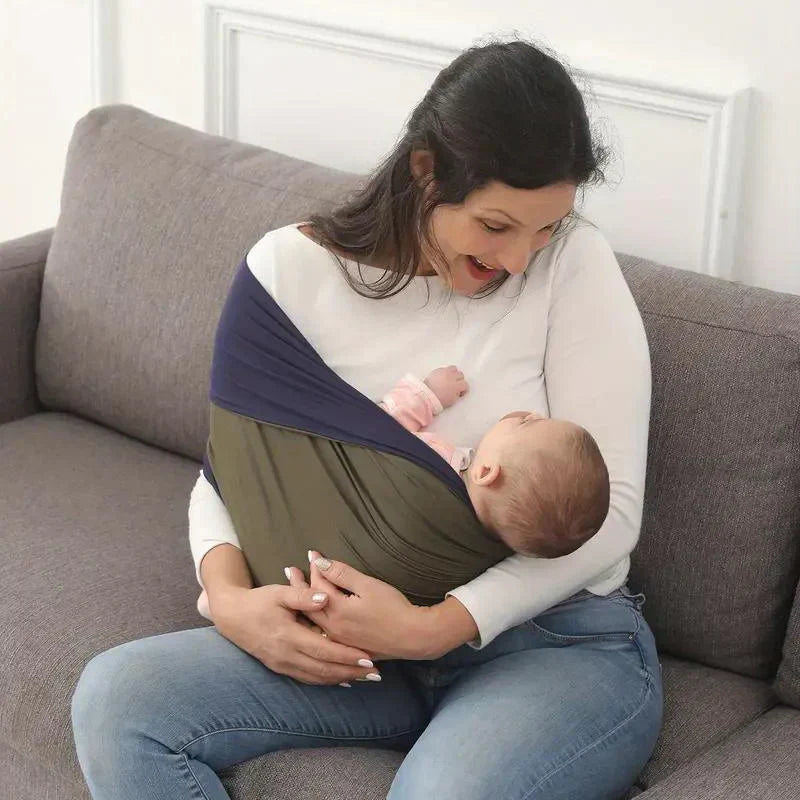 Comfortable Wrap Carrier - KleintjeKnuffel-Gray-Nora Luxe