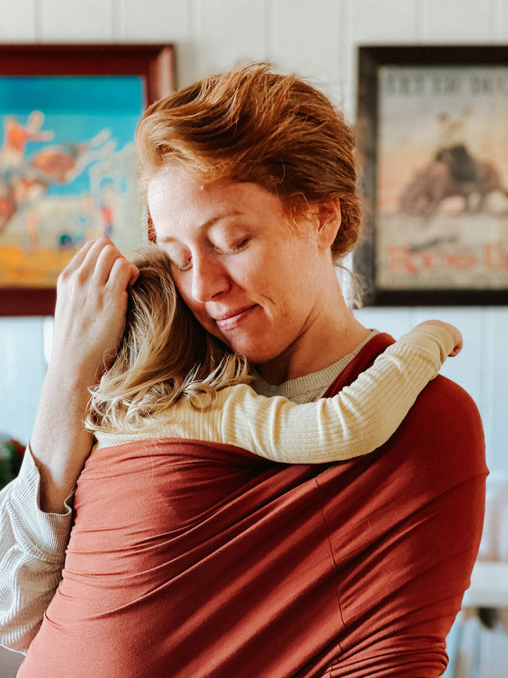 Comfortable Wrap Carrier - KleintjeKnuffel-Orange-Nora Luxe