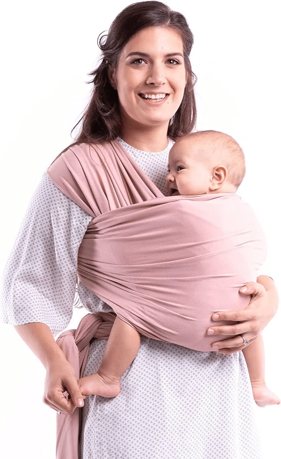 Comfortable Wrap Carrier - KleintjeKnuffel-Pink-Nora Luxe