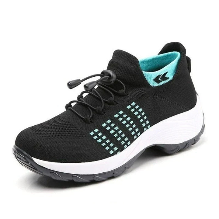 ComfortEase Therapeutic Shoes | All-Day Comfort and Support-4-Black- Blue-Nora Luxe