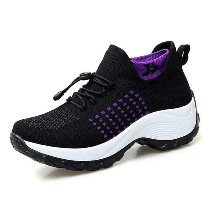 ComfortEase Therapeutic Shoes | All-Day Comfort and Support-4-Black-Purple-Nora Luxe