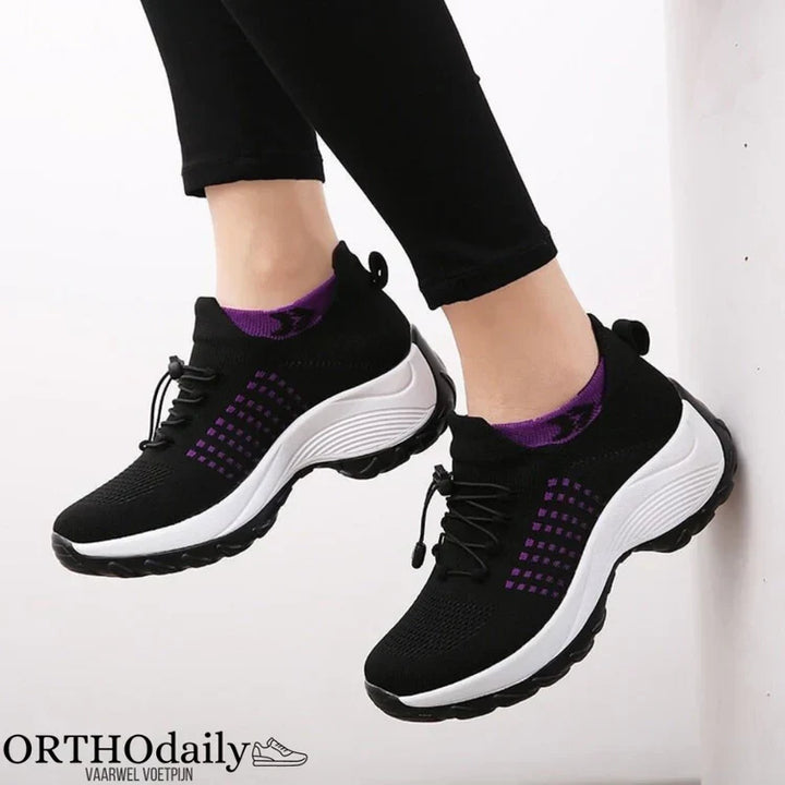 ComfortEase Therapeutic Shoes | All-Day Comfort and Support-4-Black-Purple-Nora Luxe
