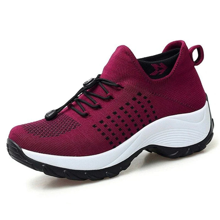 ComfortEase Therapeutic Shoes | All-Day Comfort and Support-4-Red-Nora Luxe