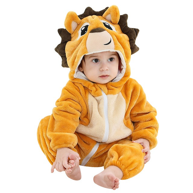 Comfy Baby Onesie with Hood - Soft Winter Warmth-7-2-6 Months-Nora Luxe