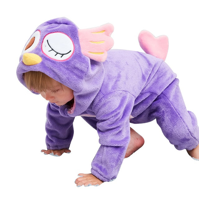Comfy Baby Onesie with Hood - Soft Winter Warmth-8-2-6 Months-Nora Luxe