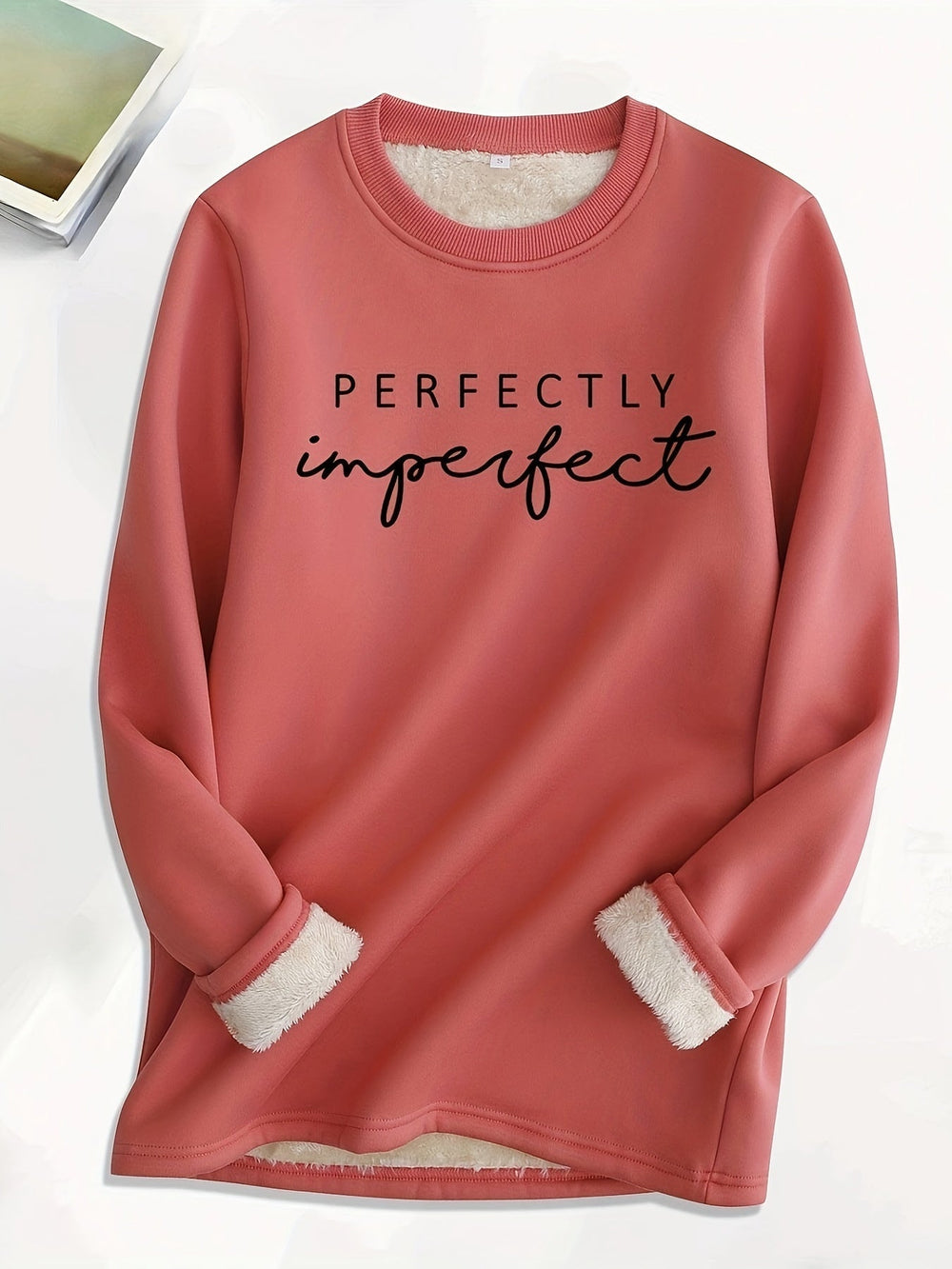Comfy Fleece Sweatshirt - Liona-Pink-S-Nora Luxe