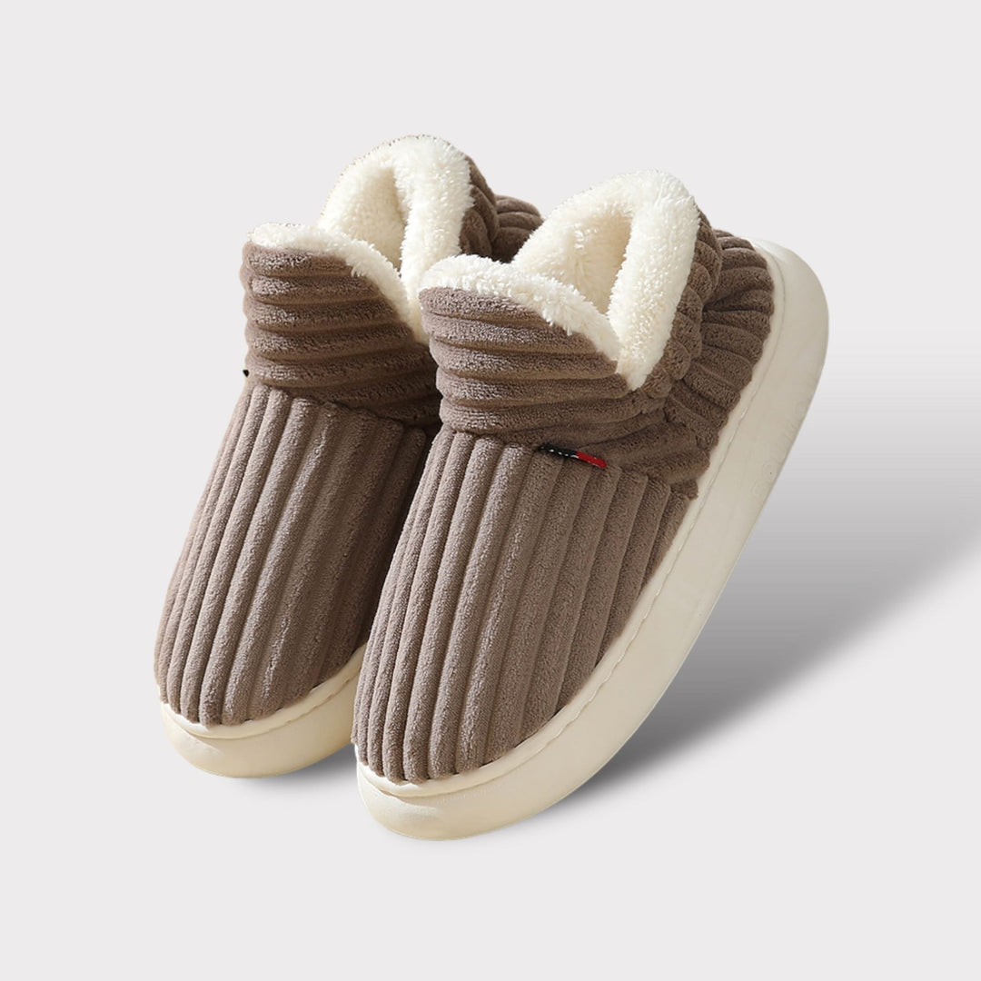 Comfy Women's Slippers - Aurora-Brown-4.0 - 4.5-Nora Luxe