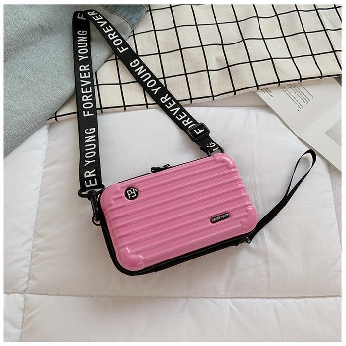 Compact and Stylish Mini Travel Bag for Women - LunaBag-Light pink-Nora Luxe