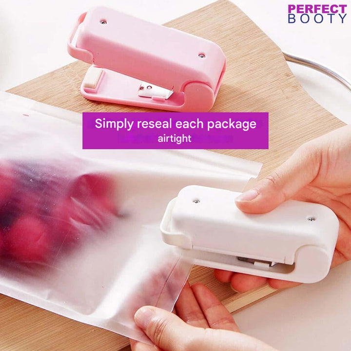 Compact Bag Sealer - FreshLock Sealer-White-Nora Luxe