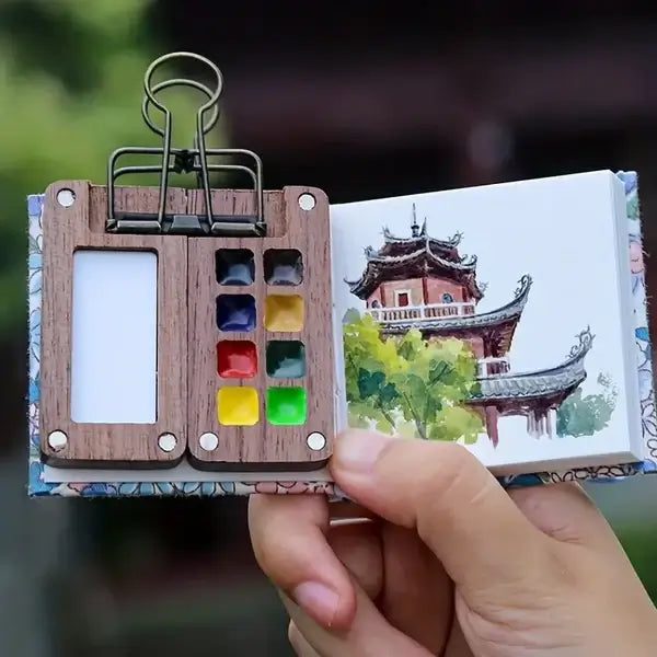 Compact Creativity Anytime and Anywhere - KunstZet Watercolour Set-Compact Set-Nora Luxe