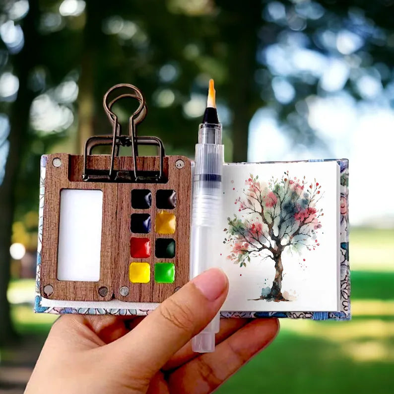Compact Creativity Anytime and Anywhere - KunstZet Watercolour Set-Compact Set-Nora Luxe