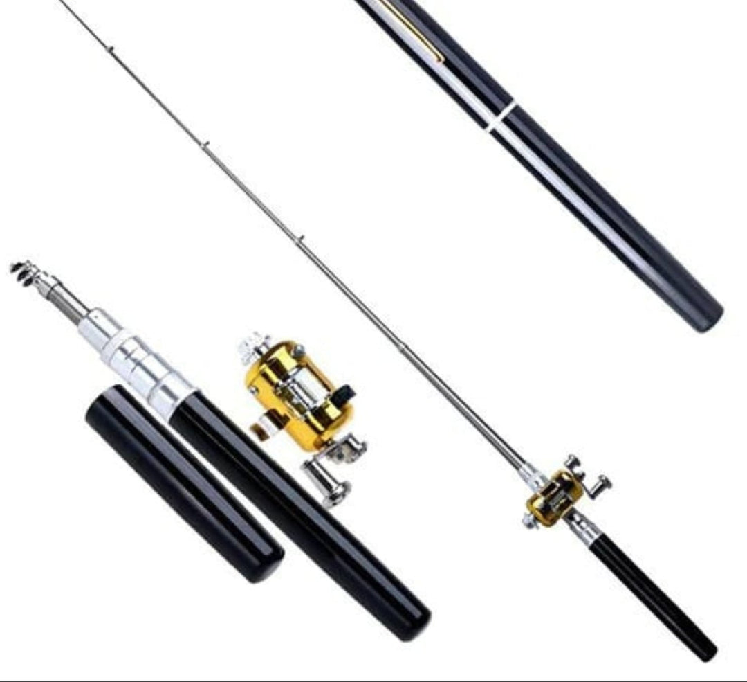 Compact Fishing Rod Set - TravelCast-Black-Nora Luxe