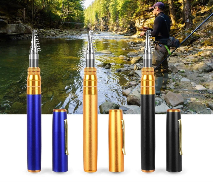Compact Fishing Rod Set - TravelCast-Black-Nora Luxe