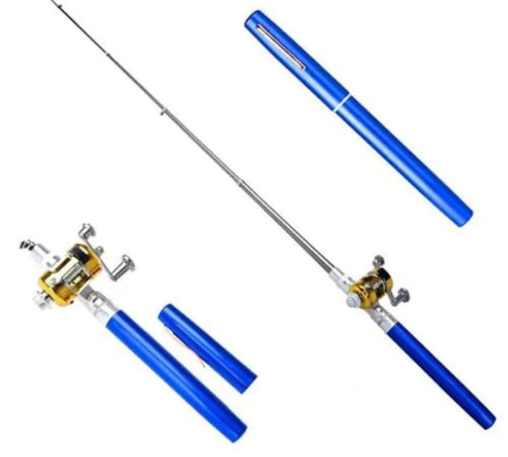 Compact Fishing Rod Set - TravelCast-Blue-Nora Luxe