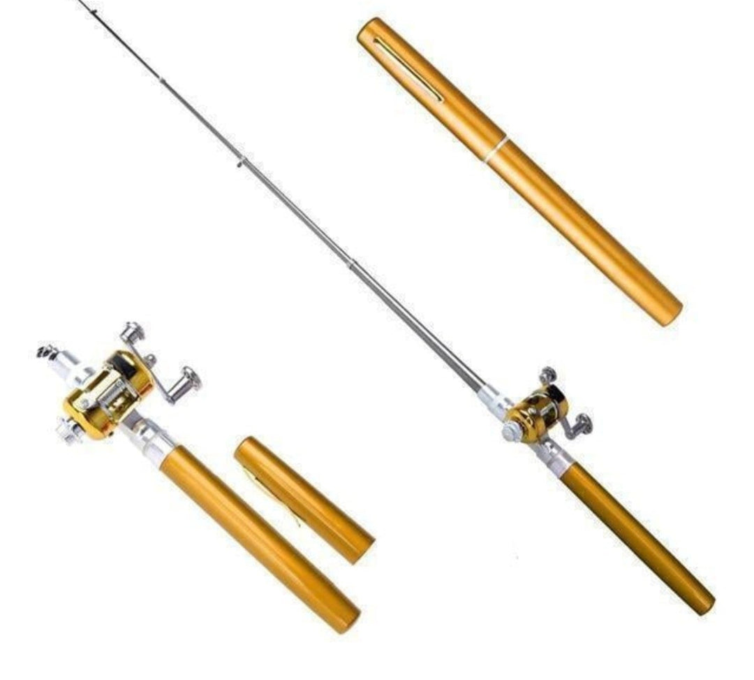 Compact Fishing Rod Set - TravelCast-Gold-Nora Luxe