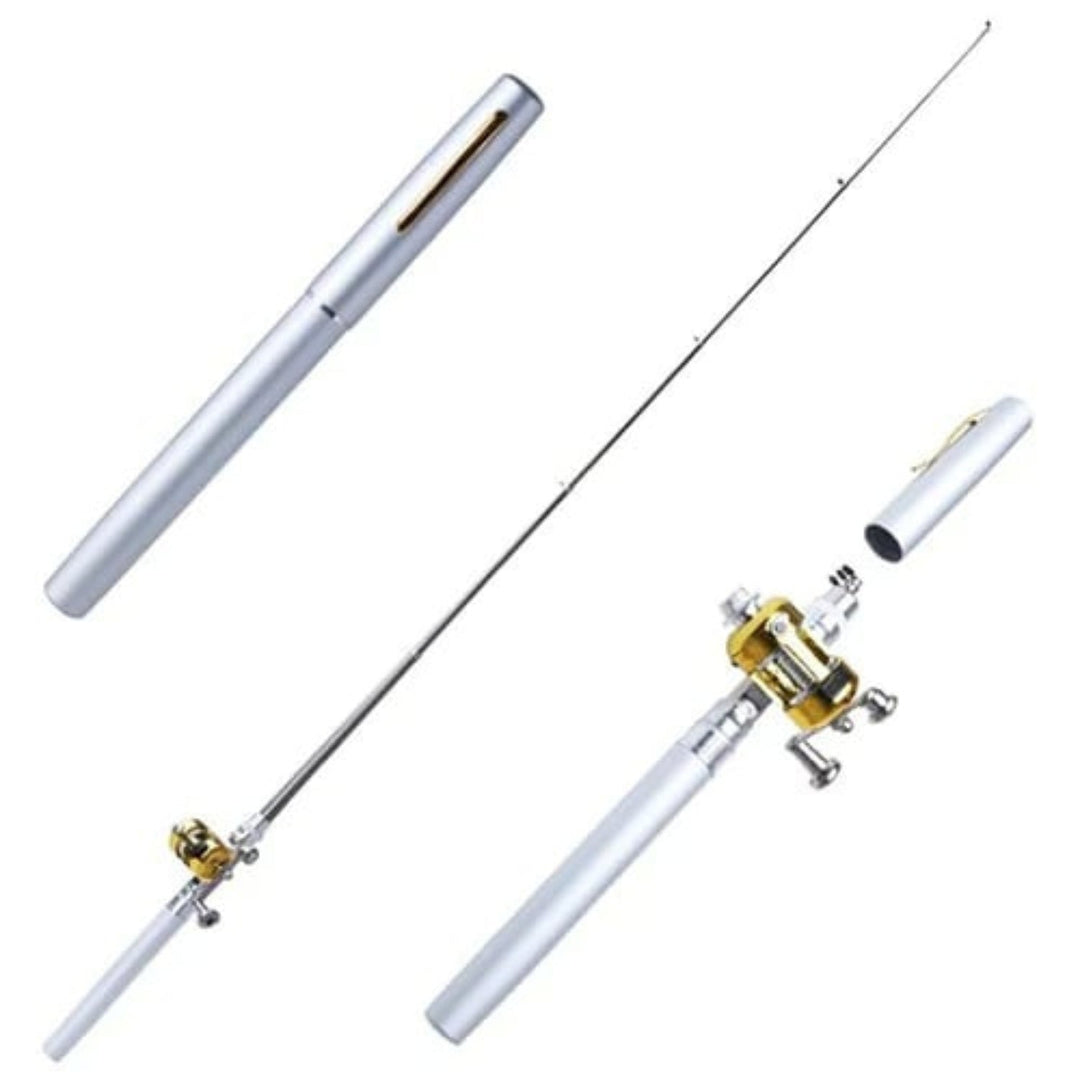 Compact Fishing Rod Set - TravelCast-White-Nora Luxe