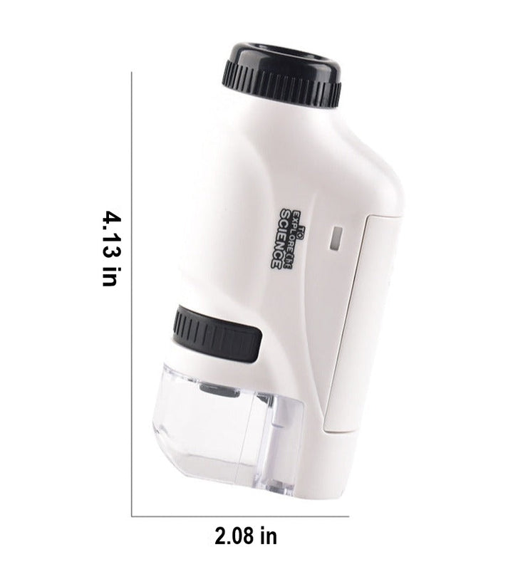 Compact Kids Microscope - MicroExplorer-White-Nora Luxe