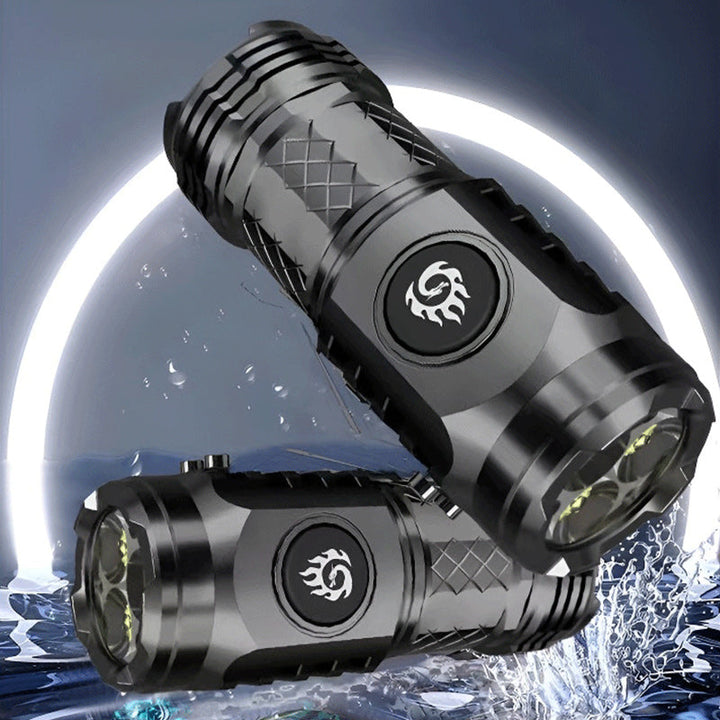 Compact LED Torch - LumenTorch-Black-Nora Luxe