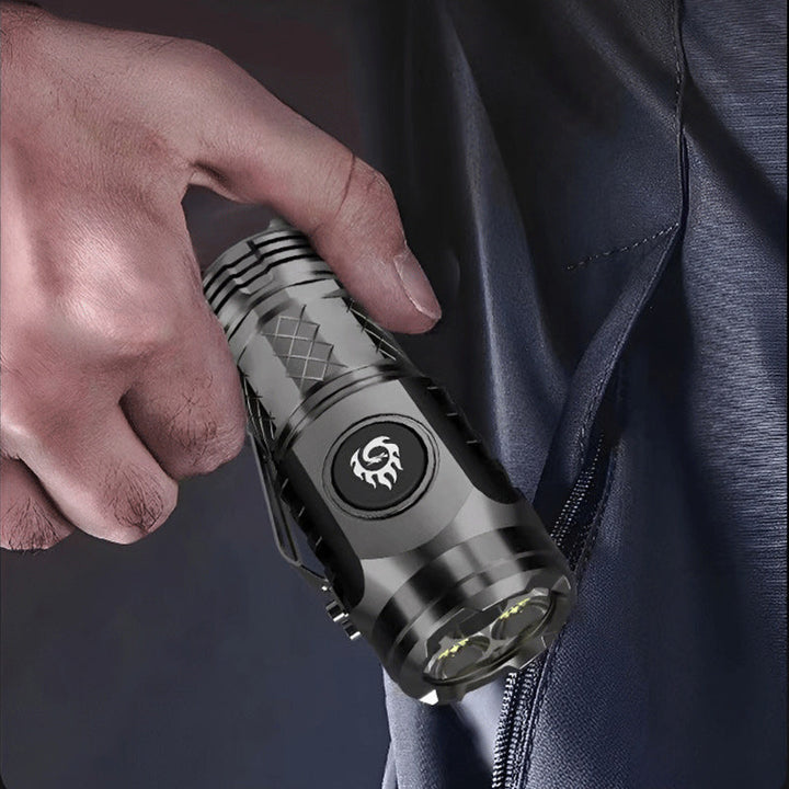 Compact LED Torch - LumenTorch-Black-Nora Luxe