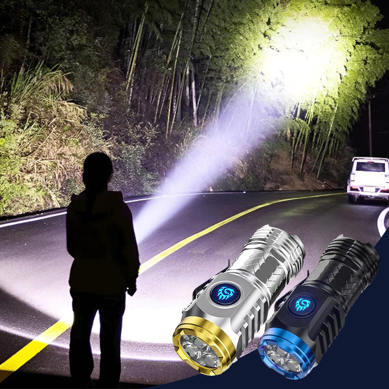Compact LED Torch - LumenTorch-Black-Nora Luxe