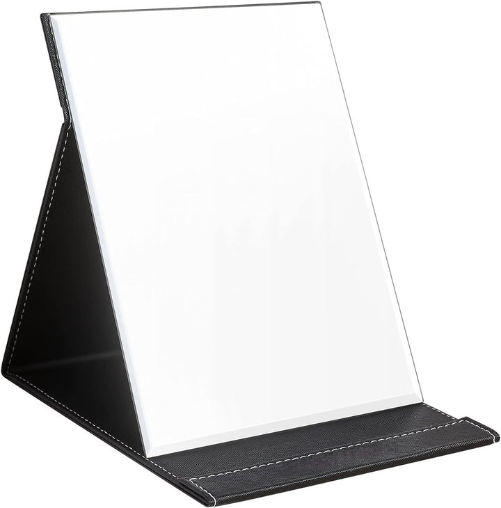 Compact Make-up Mirror with Stand-Black-Nora Luxe