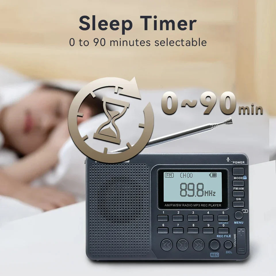 Compact Portable Radio - EchoWave-Nora Luxe