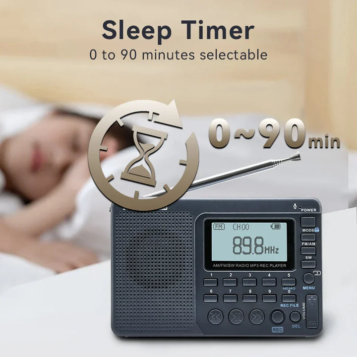 Compact Portable Radio - EchoWave-Nora Luxe