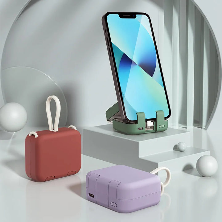 Compact Powerbank - PowerPocket-Green-Nora Luxe