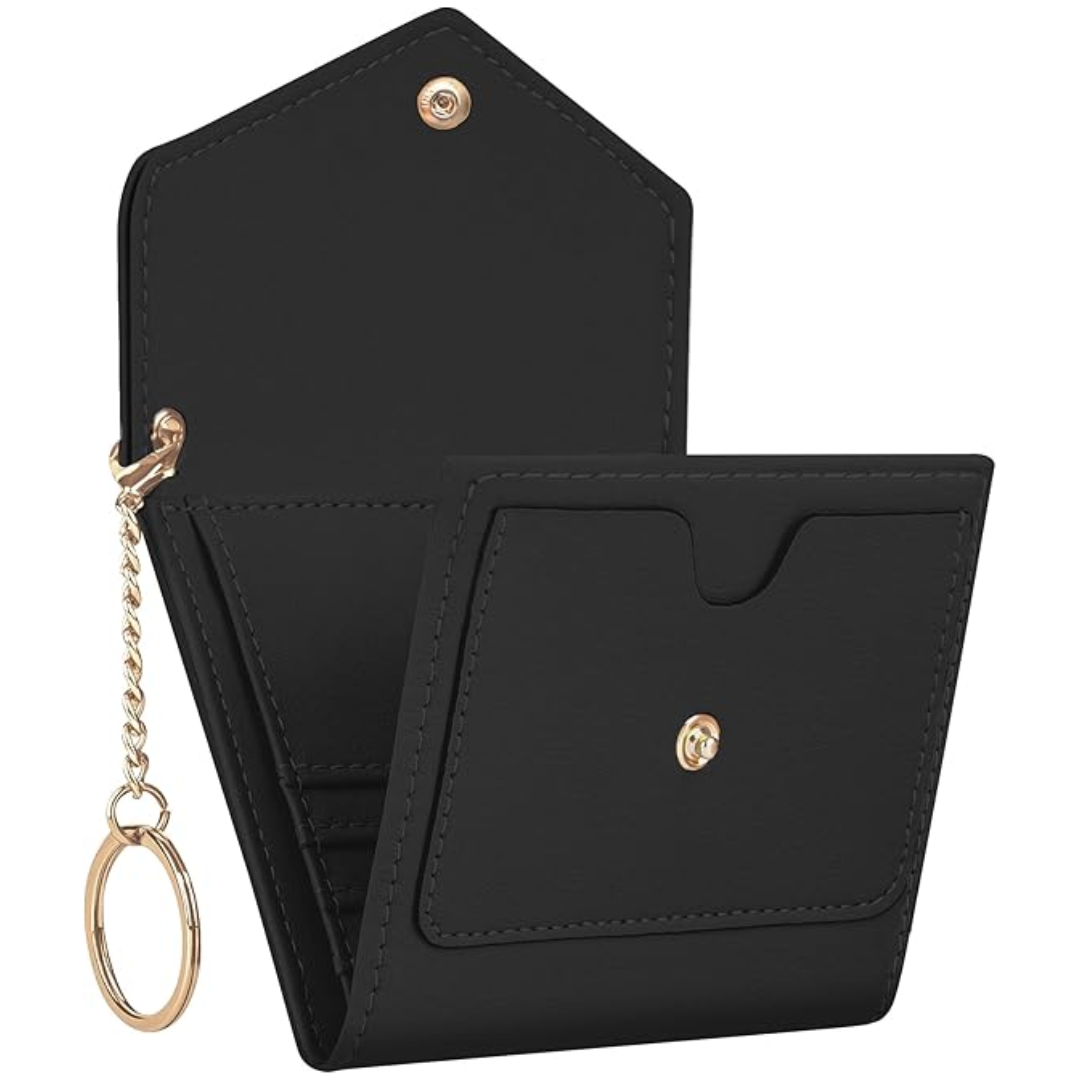 Compact Trifold RFID-blocking Women's Wallet - Nova-Black-Nora Luxe