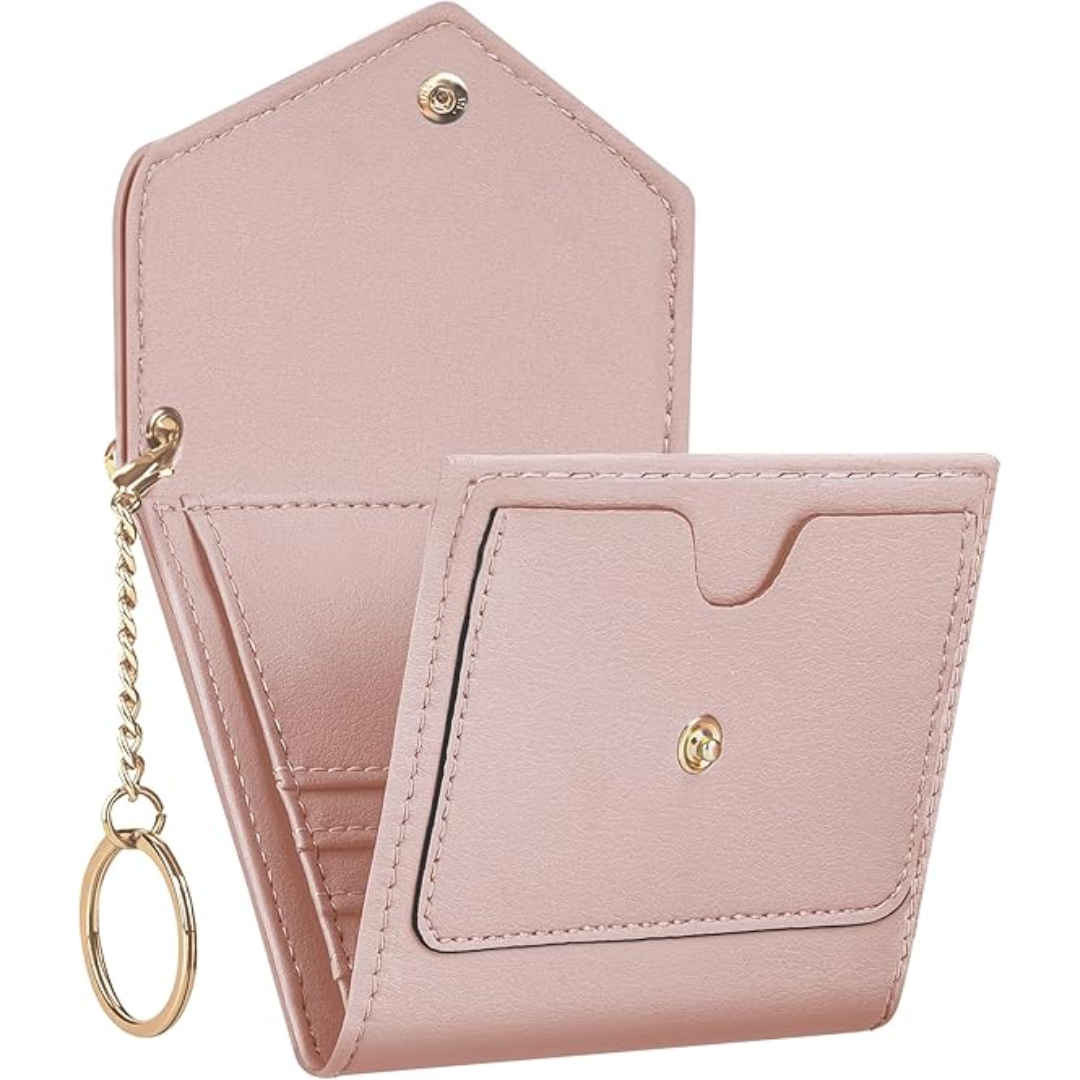Compact Trifold RFID-blocking Women's Wallet - Nova-Pink-Nora Luxe