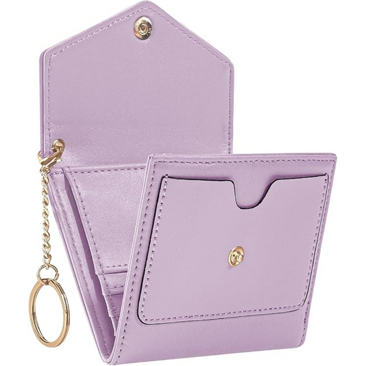 Compact Trifold RFID-blocking Women's Wallet - Nova-Purple-Nora Luxe